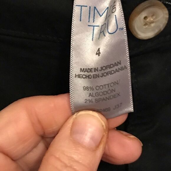 Time and Tru Black Shorts Size 4 NWT - Picture 7 of 9